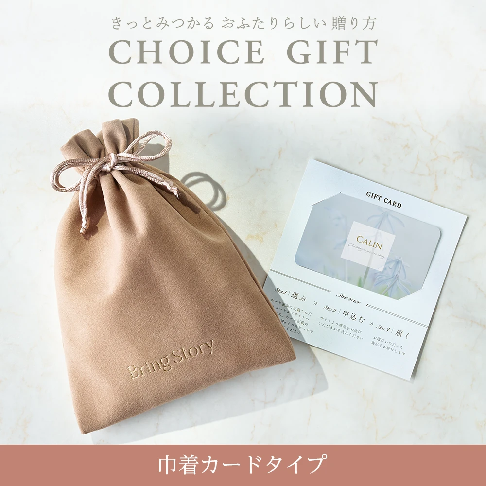 【チョイスギフトコレクション】 ビジューコース・巾着カードタイプ (パースモカ102)