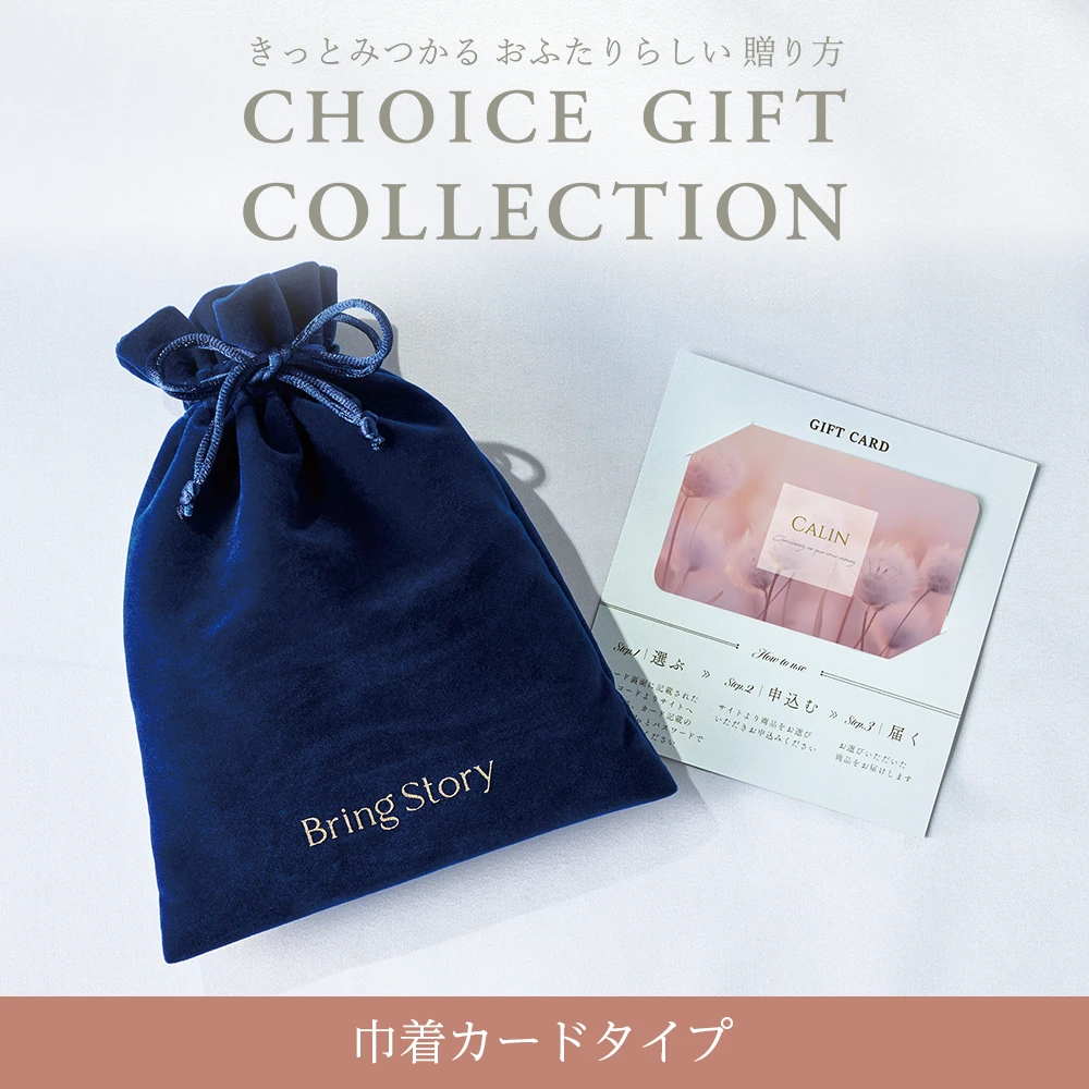 【チョイスギフトコレクション】 アイネスコース・巾着カードタイプ (パースネイビー109)