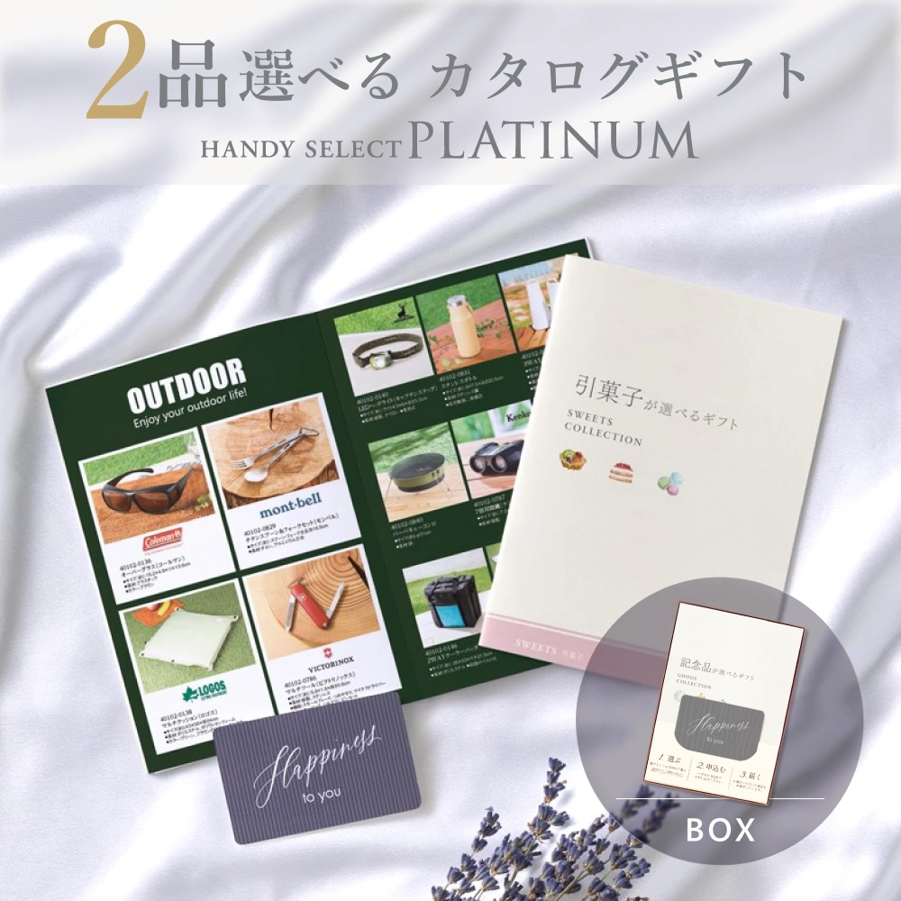【内祝い専用ハンディセレクト プラチナ】 ２品 4,800円コース（プラチナ202）