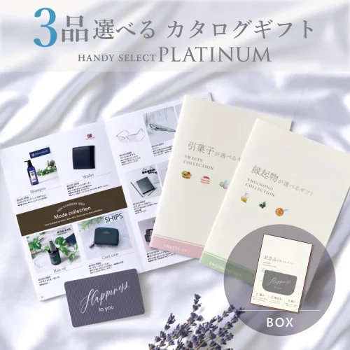 【内祝い専用ハンディセレクト プラチナ】 ３品 6,300円コース（プラチナ303）