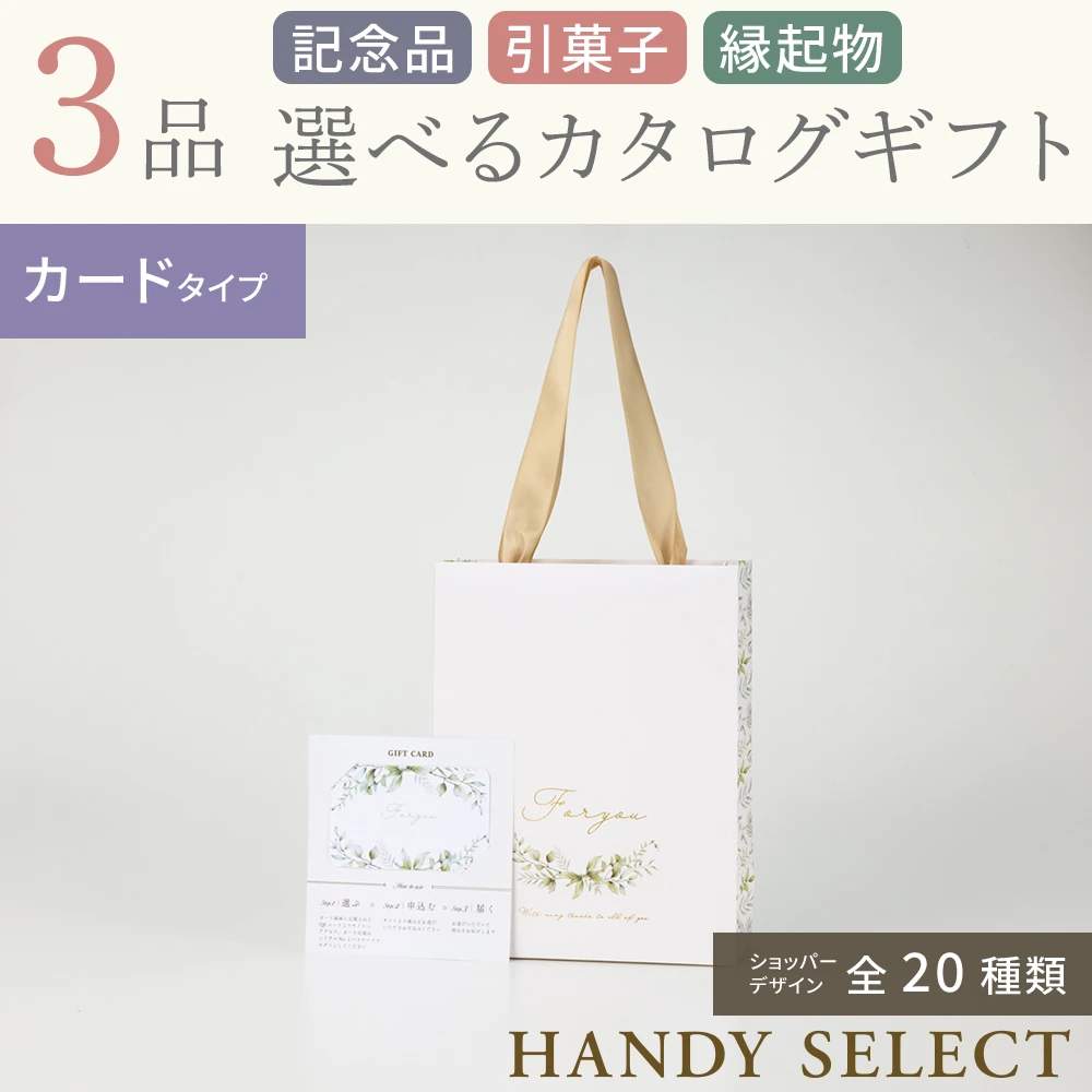 【ハンディセレクト】 ３品 6,700円コース・カードタイプ