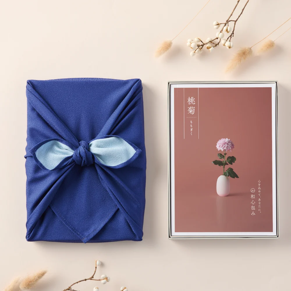 【和心包み】 ももぎく 青