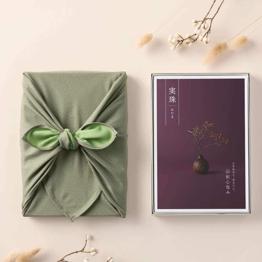 【和心包み】 しおり 緑