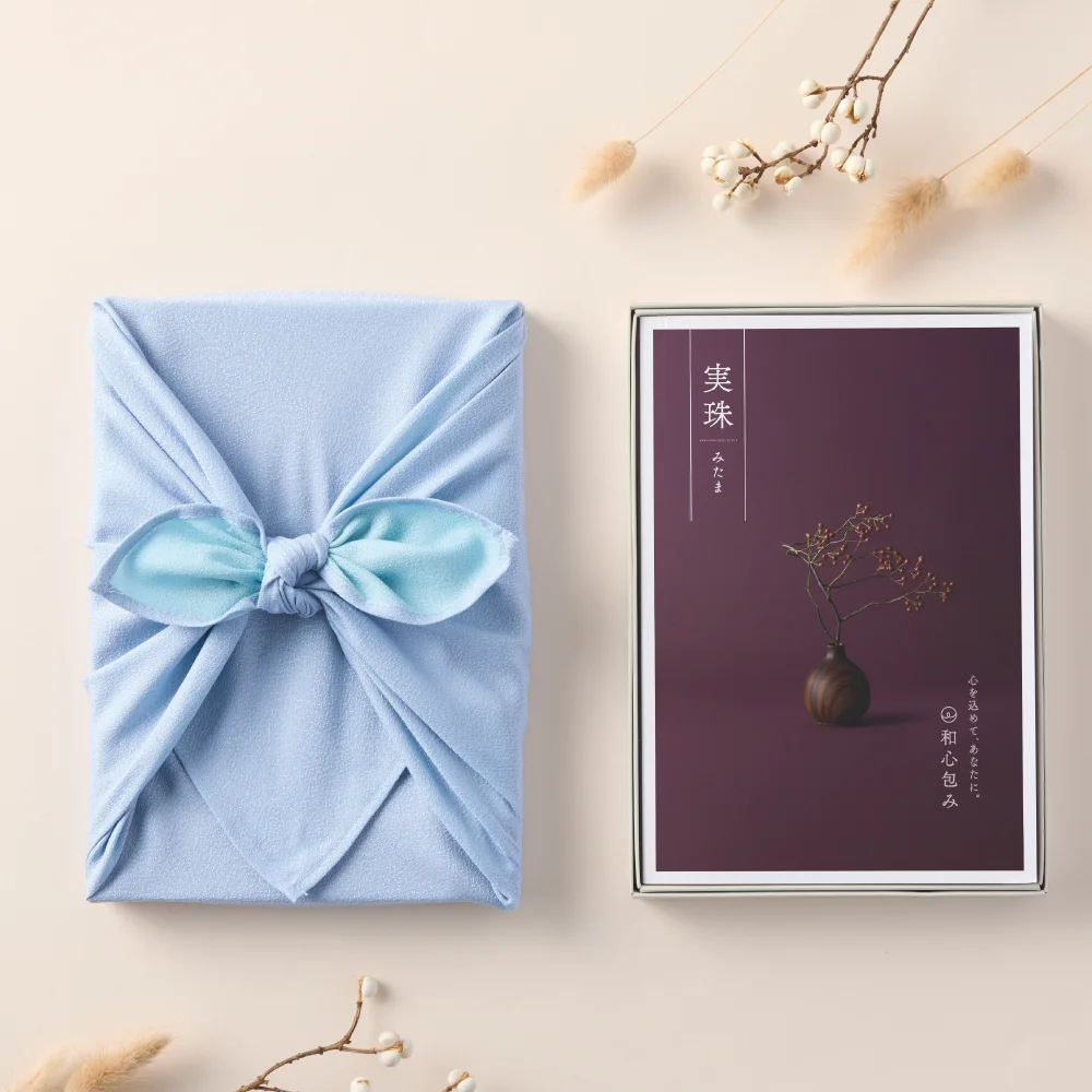 【和心包み】 しおり 水色